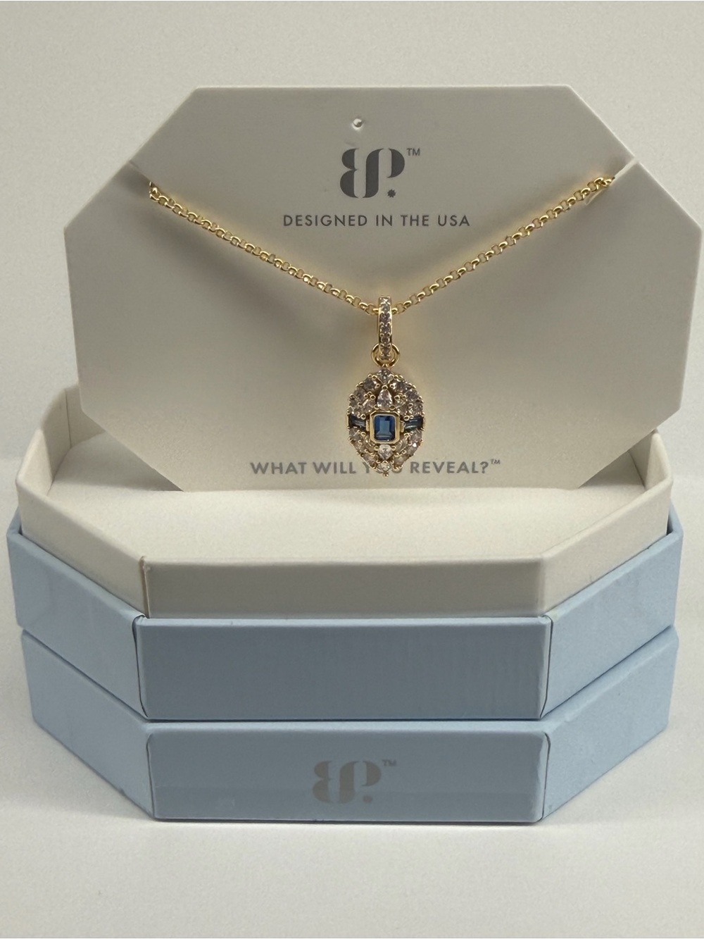 Bomb Party OG Necklace “Statement Made” Gold NIB